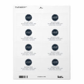 Étiquette Ajouter votre logo d'entreprise Adresse de retour  (Feuille entière)