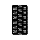 Étiquette Ajouter votre logo Répéter Motif Modèle modifiable (Devant)