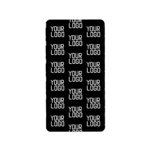 Étiquette Ajouter votre logo Répéter Motif Modèle modifiable