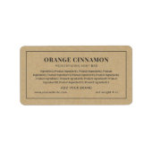 Étiquette Ajouter Votre Marque Gris Bordure Ingrédients List (Devant)