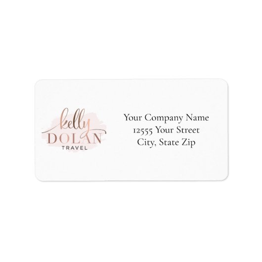 Étiquette ajouter votre propre logo adresse professionnelle  (Devant)