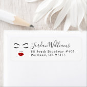 Étiquette Ajoutez votre nom | Face élégante (En situation)