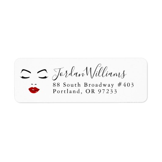 Étiquette Ajoutez votre nom | Face élégante (Devant)