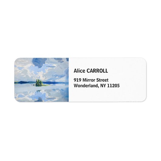 Étiquette Akseli Gallen-Kallela - Nuages au-dessus d'un lac (Devant)