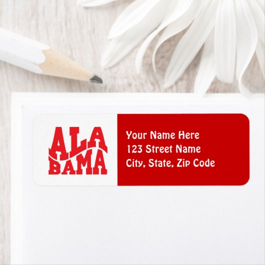 Étiquette Alabama (En situation)