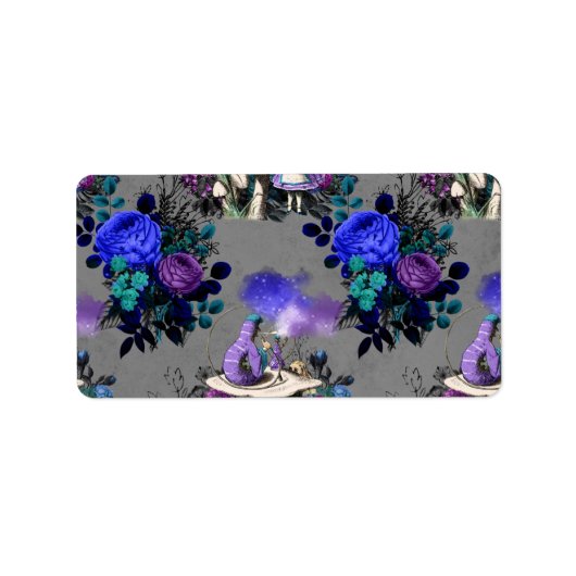 Étiquette Alice au pays des merveilles Fleurs de la chenille (Devant)