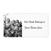 Étiquette Alice dans le jardin (Devant)