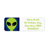 Étiquette Alien (Devant)