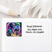 Étiquette Alien de golf sur disque (En situation)