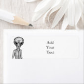 Étiquette Alien gris (En situation)