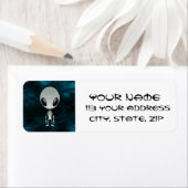 Étiquette Alien mignon (En situation)