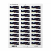 Étiquette Aliens astronautes de science-fiction vintage sur (Feuille entière)