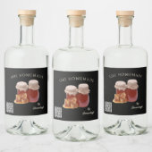 Étiquette alimentaire au miel fait maison QR Code (Bouteilles)