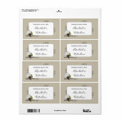 Étiquette alimentaire avec Rustic Still Life Illus (Feuille entière)