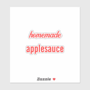 Étiquette alimentaire Canning Jar Applesauce Sauce