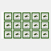 Étiquette alimentaire Carré de la boîte de vitesse (Feuille)