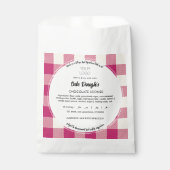 Étiquette alimentaire de chalet Sacs Modèle (Devant)