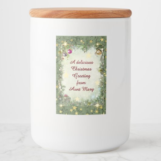 Étiquette alimentaire de Noël (Devant)