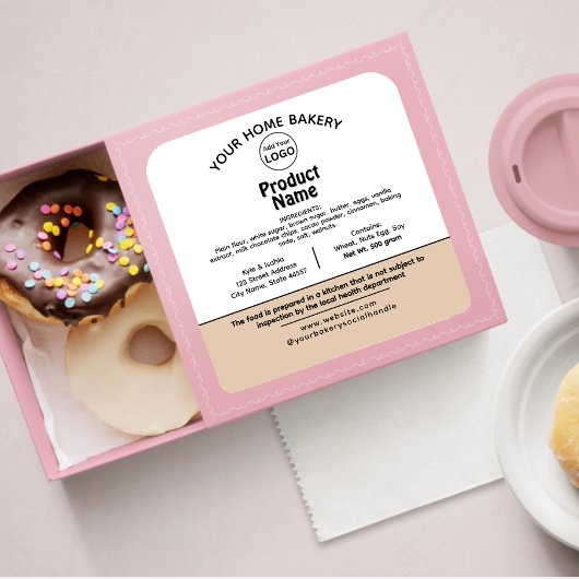 Étiquette alimentaire du chalet du Missouri