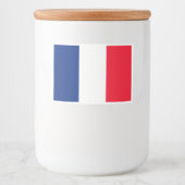 Étiquette alimentaire du drapeau français (Devant)