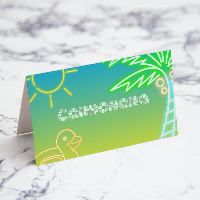 Étiquette alimentaire du Pool Party (Pool Party Food Label)