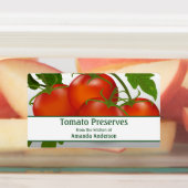 Étiquette alimentaire du rectangle de conservation (Apposé)