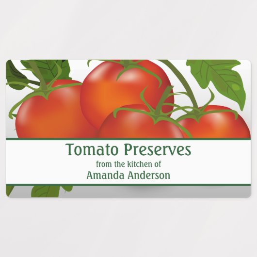 Étiquette alimentaire du rectangle de conservation (Design 2)