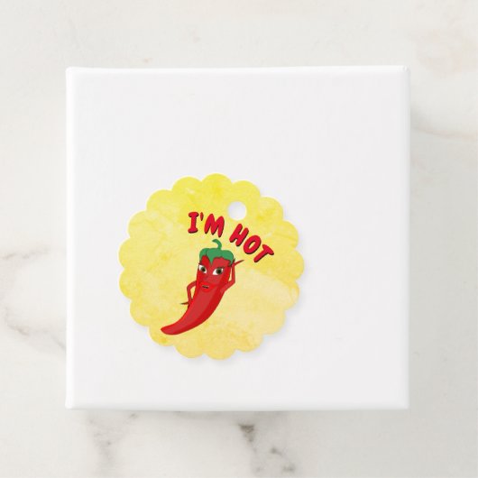 Étiquette alimentaire épicé mignon (En situation)