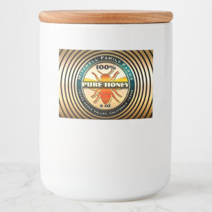 Étiquette alimentaire Honey Bee Gold