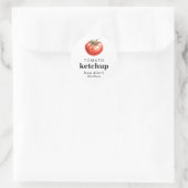 Étiquette alimentaire ketchup tomate fait maison (Sac)
