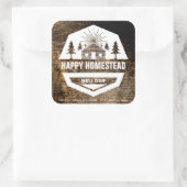 Étiquette alimentaire Modèle Cabine rustique (Sac)