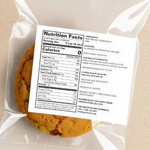 ÉTIQUETTE alimentaire personnalisé conforme à la F