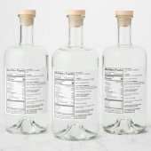 ÉTIQUETTE alimentaire personnalisé conforme à la F (Bouteilles)