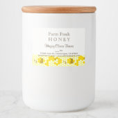 Étiquette alimentaire personnalisé Honey Bee Honey (Devant)