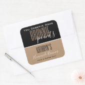 Étiquette alimentaire personnalisé "Points Brownie (Enveloppe)