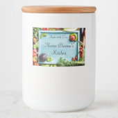 Étiquette alimentaire personnalisé végétal (Devant)