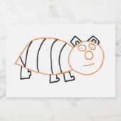 Étiquette alimentaire pour abeilles (Étiquettes simples)