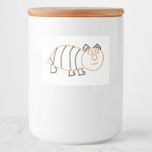 Étiquette alimentaire pour abeilles (Devant)