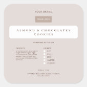 Étiquette alimentaire pour bonbons artisanaux | Ma (Devant)