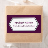 Étiquette alimentaire pourpre (En situation)