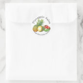 Étiquette alimentaire Salsa d'ananas pour entrepri (Sac)