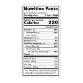 Étiquette alimentaire sur mesure conforme à la FDA (Devant)