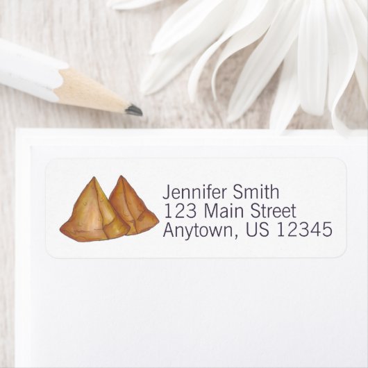 Étiquette Alimentation indienne Cuisine végétarienne Fried S (En situation)