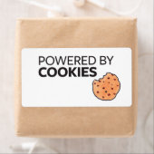 Étiquette Alimenté par des cookies (En situation)