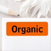 Étiquette Aliments biologiques Tags Orange (En situation)