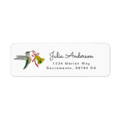 Étiquette Allen's Hummingbird return address Label (Devant)