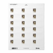 Étiquette Aller À Church Tree Lune De Neige Étoiles (Feuille entière)