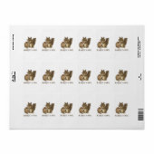 Étiquette Allergique aux noix (Feuille entière)