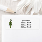 Étiquette Alligator Carton mignon (En situation)