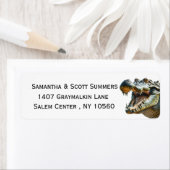 Étiquette Alligator crocodile (En situation)